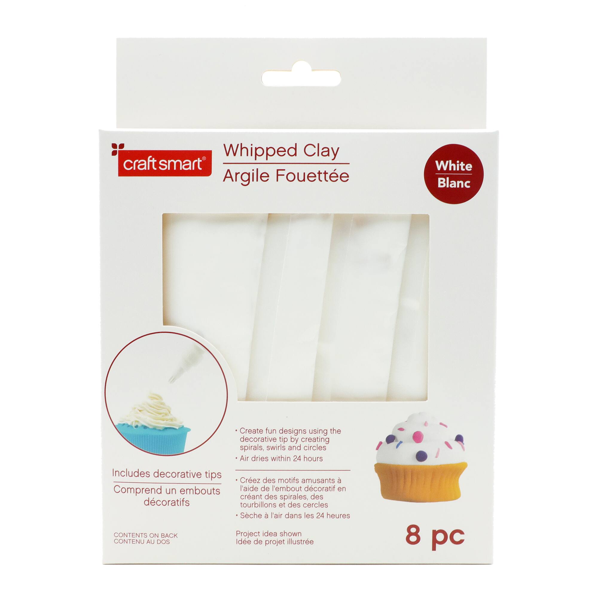 6 Pack: White Whipped Clay Kit by Craft Smart®